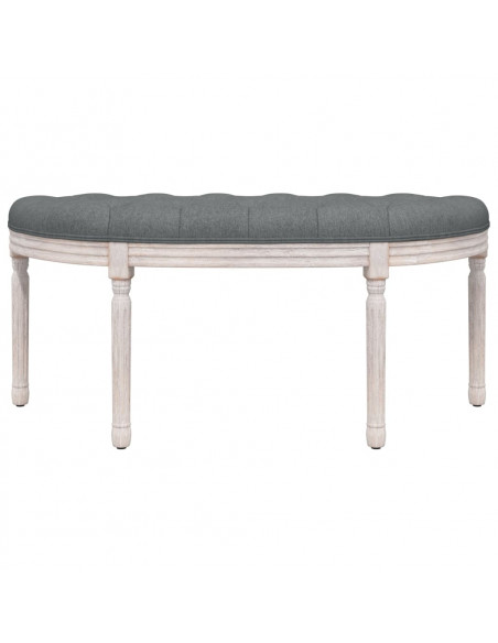 Panca Grigio Scuro 110,5x45x49 cm in Tessuto