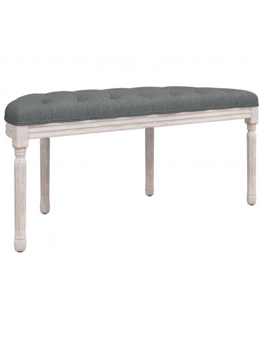 Panca Grigio Scuro 110,5x45x49 cm in Tessuto