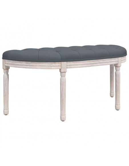 Panca Grigio Scuro 110,5x45x49 cm in Velluto