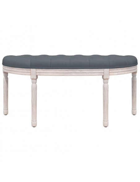 Panca Grigio Scuro 110,5x45x49 cm in Velluto