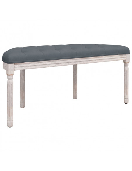 Panca Grigio Scuro 110,5x45x49 cm in Velluto