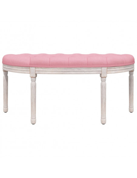 Panca Rosa 110,5x45x49 cm in Velluto