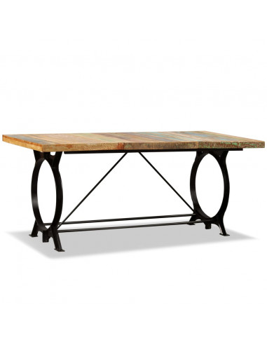 Tavolo da Pranzo in Legno Massello di Recupero 180 cm