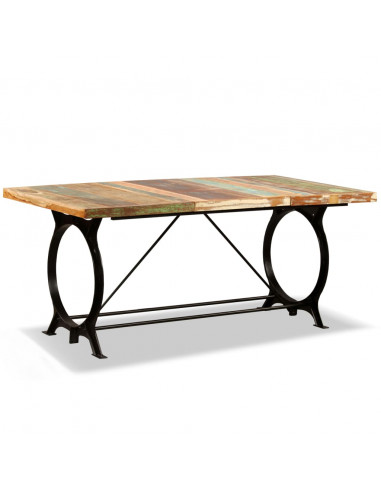 Tavolo da Pranzo in Legno Massello di Recupero 180 cm