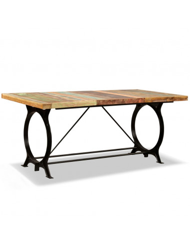 Tavolo da Pranzo in Legno Massello di Recupero 180 cm