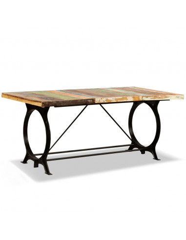 Tavolo da Pranzo in Legno Massello di Recupero 180 cm