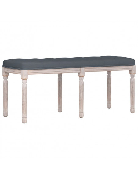 Panca Grigio Scuro 110x40x49 cm in Velluto