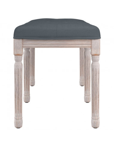Panca Grigio Scuro 110x40x49 cm in Velluto