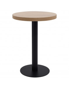 Tavolo da Bistrot Marrone Chiaro 60 cm in MDF 2