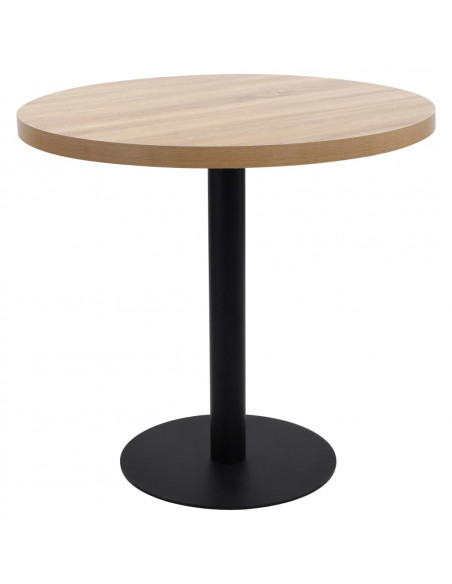 Tavolo da Bistrot Marrone Chiaro 80 cm in MDF