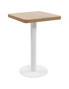 Tavolo da Bistrot Marrone Chiaro 50x50 cm in MDF 2