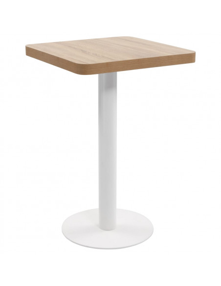 Tavolo da Bistrot Marrone Chiaro 50x50 cm in MDF