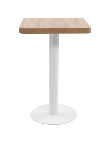 Tavolo da Bistrot Marrone Chiaro 50x50 cm in MDF