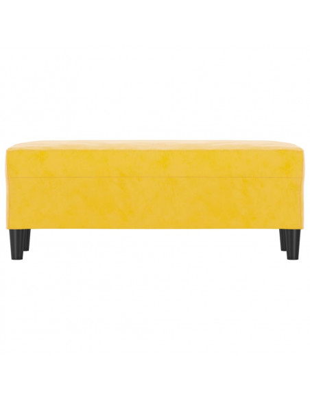 Panca giallo 100x35x41 cm in Velluto