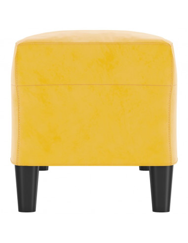 Panca giallo 100x35x41 cm in Velluto