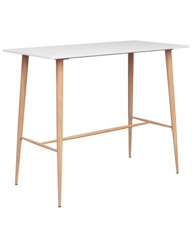 Tavolo da Bar Bianco 120x60x105 cm