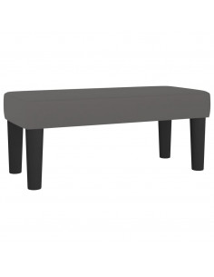 Panca Grigia 70x30x30 cm in Similpelle 2