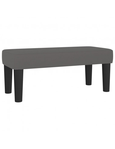 Panca Grigia 70x30x30 cm in Similpelle