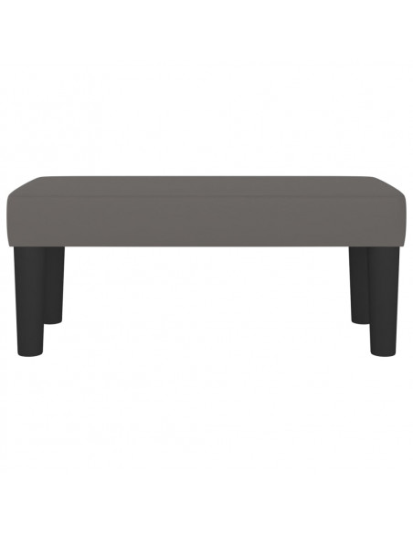 Panca Grigia 70x30x30 cm in Similpelle