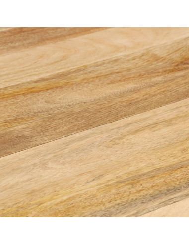 Tavolo da Pranzo Rotondo 110x76 cm in Legno Massello di Mango