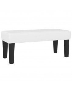 Panca Bianca 70x30x30 cm in Similpelle 2