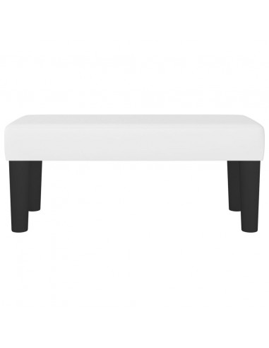 Panca Bianca 70x30x30 cm in Similpelle