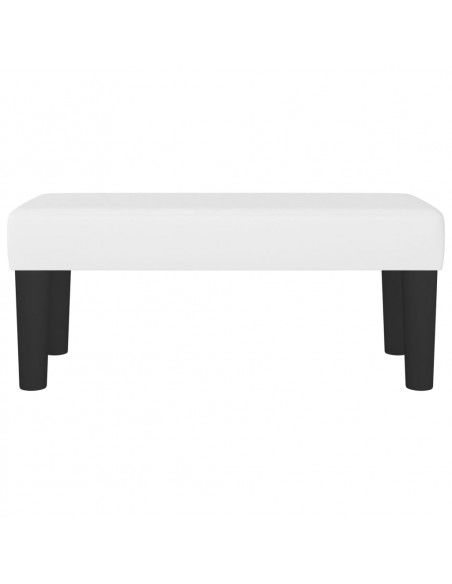 Panca Bianca 70x30x30 cm in Similpelle