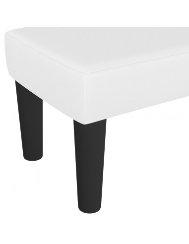 Panca Bianca 70x30x30 cm in Similpelle