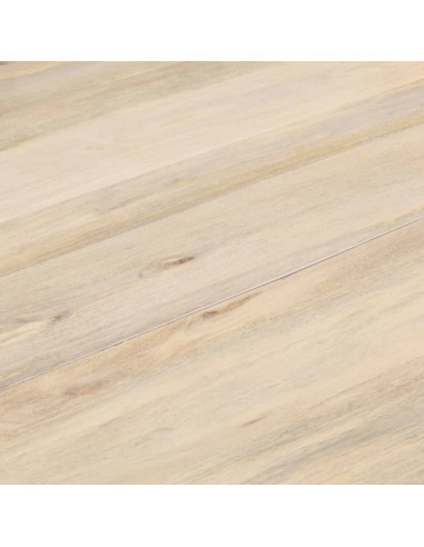 Tavolo da Pranzo Rotondo 110x76 cm in Legno Massello di Mango