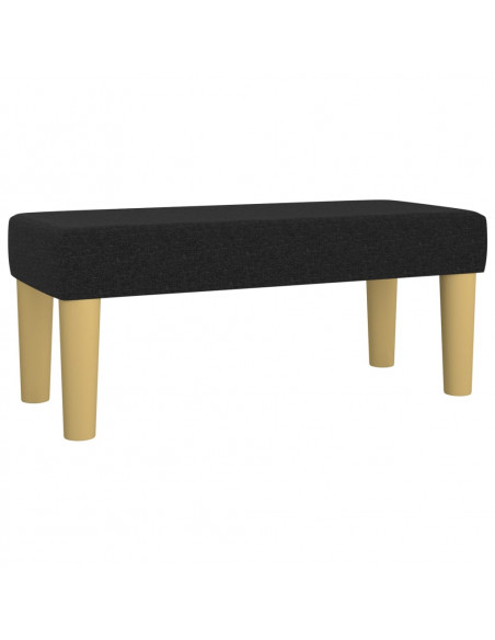 Panca Nera 70x30x30 cm in Tessuto