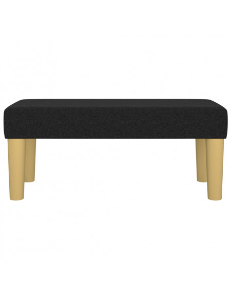 Panca Nera 70x30x30 cm in Tessuto