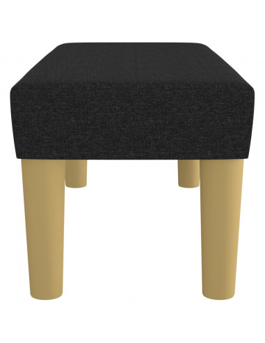 Panca Nera 70x30x30 cm in Tessuto