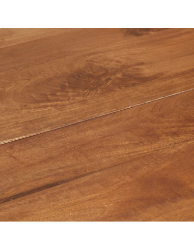 Tavolo da Pranzo Rotondo 110x76 cm in Legno Massello di Mango