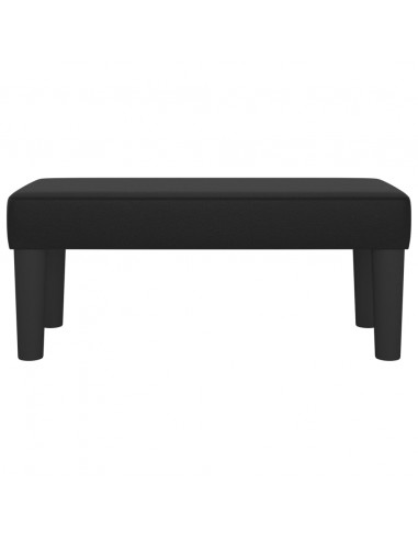 Panca Nera 70x30x30 cm in Similpelle