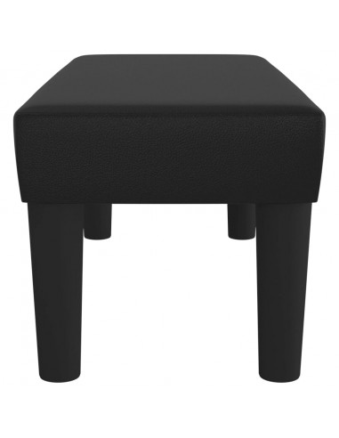 Panca Nera 70x30x30 cm in Similpelle