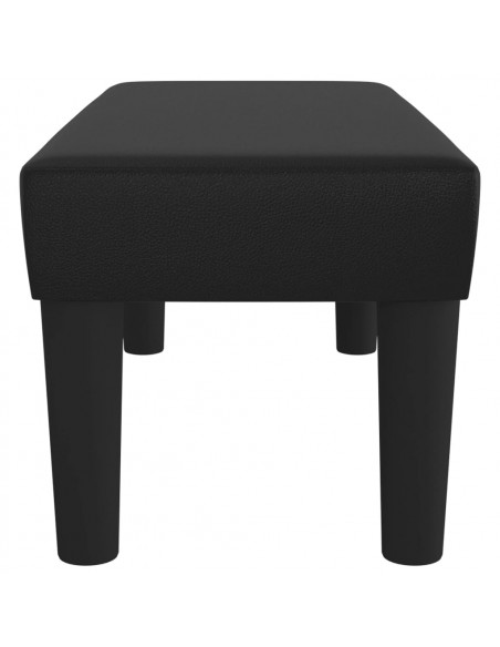 Panca Nera 70x30x30 cm in Similpelle