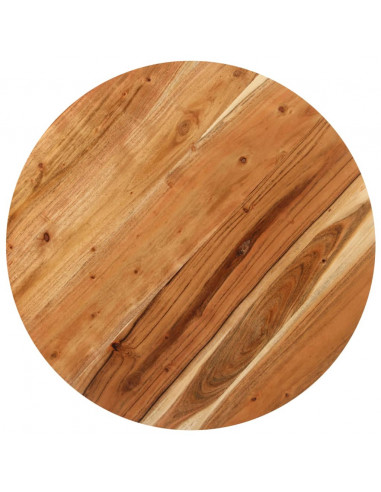 Tavolo da Bistrot Rotondo Ø70x75 cm Legno Massello di Acacia