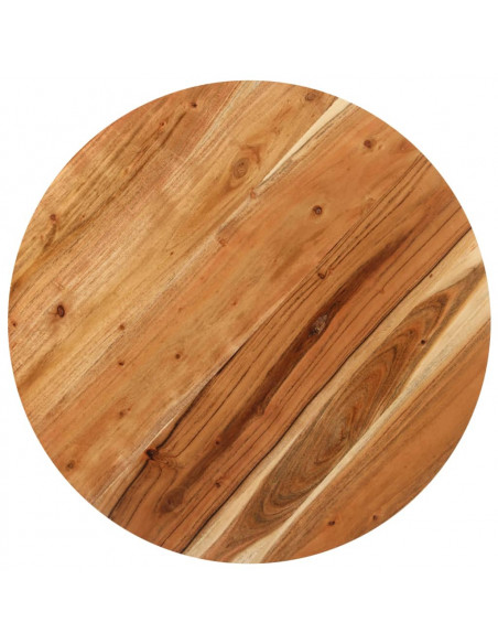 Tavolo da Bistrot Rotondo Ø70x75 cm Legno Massello di Acacia
