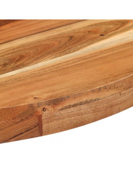 Tavolo da Bistrot Rotondo Ø70x75 cm Legno Massello di Acacia