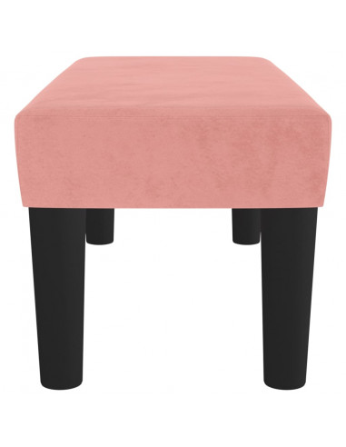 Panca Rosa 70x30x30 cm in Velluto