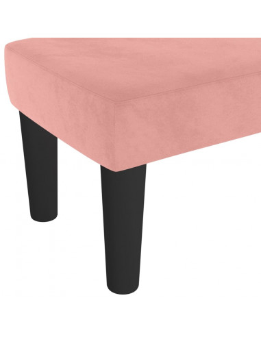 Panca Rosa 70x30x30 cm in Velluto