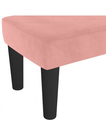 Panca Rosa 70x30x30 cm in Velluto