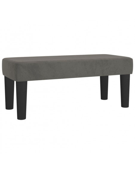 Panca Grigio Scuro 70x30x30 cm in Velluto