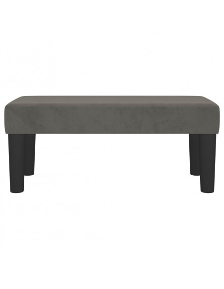 Panca Grigio Scuro 70x30x30 cm in Velluto