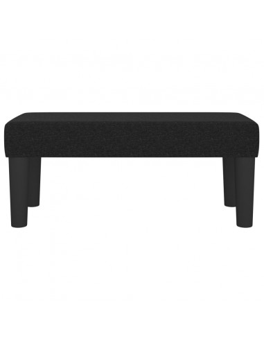Panca Nera 70x30x30 cm in Tessuto