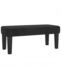Panca Nera 70x30x30 cm in Velluto 2