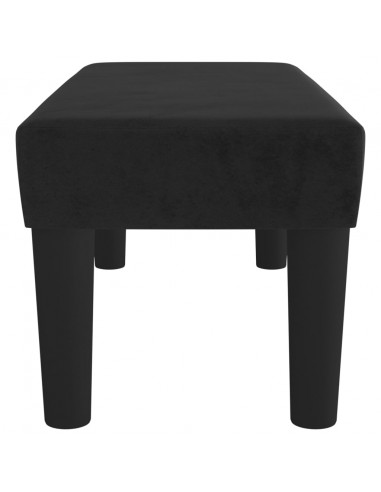 Panca Nera 70x30x30 cm in Velluto
