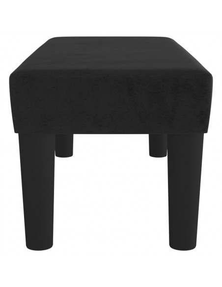 Panca Nera 70x30x30 cm in Velluto