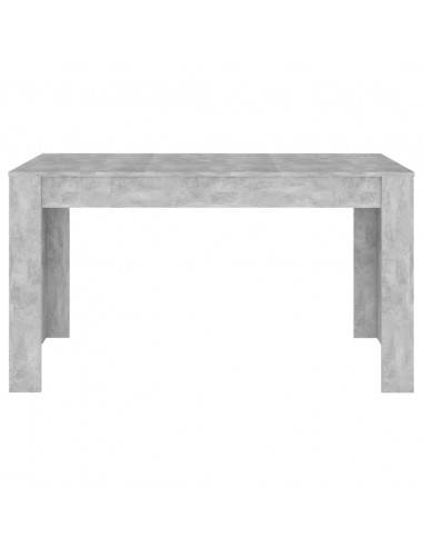 Tavolo da Pranzo Grigio Cemento 140x74,5x76cm Legno Multistrato