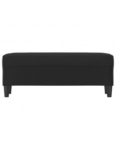 Panca Nera 100x35x41 cm in Similpelle